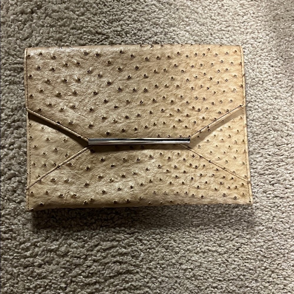 Merona Textured Tan Clutch